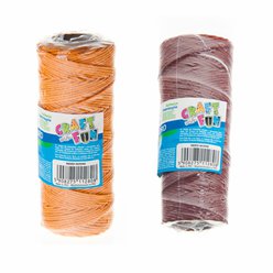 DEKORATIVNÍ OZDOBNÁ ŠŇŮRKA 60M/1MM ORANŽOVÁ/HNĚDÁ CRAFT WIHT FUN 463940