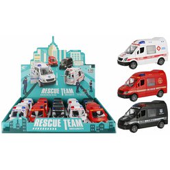 ZÁCHRANÁŘSKÝ VŮZ 12CM MIX MEGA CREATIVE 524631 ZÁCHRANÁŘSKÝ VŮZ 12CM MIX MEGA CREATIVE 524631