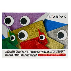 METALIZOVANÝ KREPOVÝ PAPÍR C5 6 BAREV STARPAK 218529